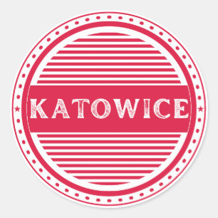 Pegatina Redonda Emblema del Orgullo de la Ciudad de Katowice – Ide