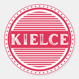 Pegatina Redonda Emblema del Orgullo de la Ciudad de Kielce – Ident