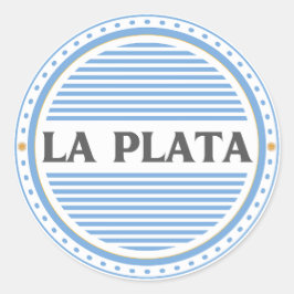 Pegatina Redonda Emblema del Orgullo de la Ciudad de La Plata – Ide