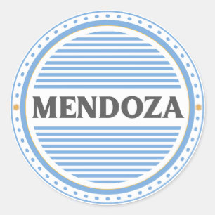 Pegatina Redonda Emblema del Orgullo de la Ciudad de Mendoza – Iden