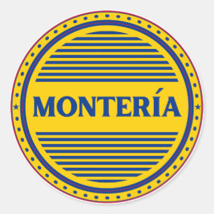 Pegatina Redonda Emblema del Orgullo de la Ciudad de Montería – Ide