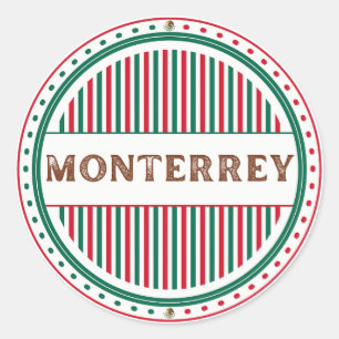 Pegatina Redonda Emblema del Orgullo de la Ciudad de Monterrey – Id