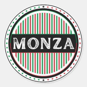 Pegatina Redonda Emblema del Orgullo de la Ciudad de Monza – Identi