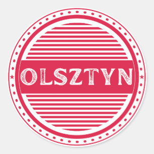 Pegatina Redonda Emblema del Orgullo de la Ciudad de Olsztyn – Iden
