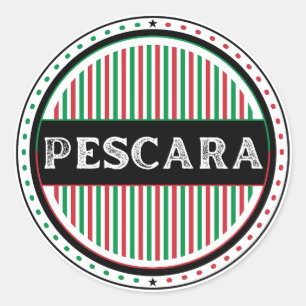 Pegatina Redonda Emblema del Orgullo de la Ciudad de Pescara – Iden