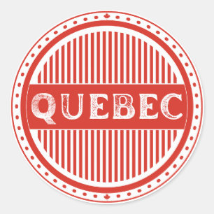 Pegatina Redonda Emblema del Orgullo de la Ciudad de Quebec – Ident