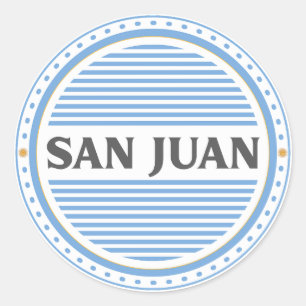 Pegatina Redonda Emblema del Orgullo de la Ciudad de San Juan – Ide