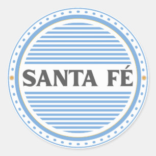 Pegatina Redonda Emblema del Orgullo de la Ciudad de Santa Fe – Ide
