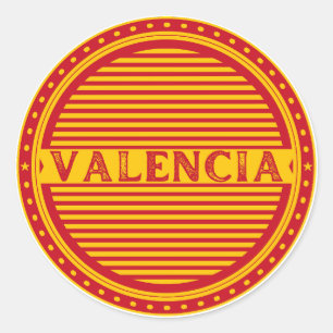 Pegatina Redonda Emblema del Orgullo de la Ciudad de Valencia – Ide