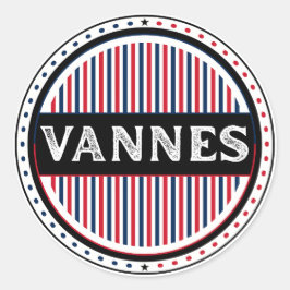 Pegatina Redonda Emblema del Orgullo de la Ciudad de Vannes – Ident