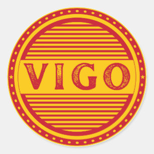Pegatina Redonda Emblema del Orgullo de la Ciudad de Vigo – Identid