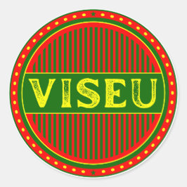 Pegatina Redonda Emblema del Orgullo de la Ciudad de Viseu – Identi