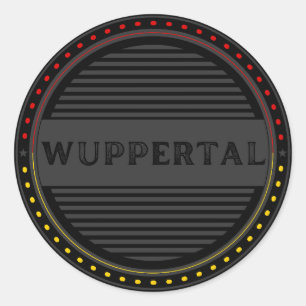 Pegatina Redonda Emblema del Orgullo de la Ciudad de Wuppertal – Id