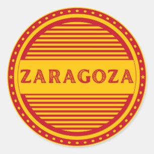 Pegatina Redonda Emblema del Orgullo de la Ciudad de Zaragoza – Ide
