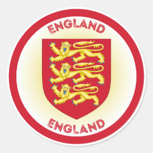 Pegatina Redonda Emblema del Patrimonio de Inglaterra
