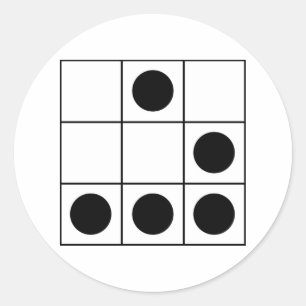 Pegatina Redonda Emblema del pirata informático "del dorador"