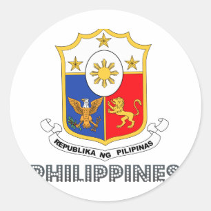 Pegatina Redonda Emblema filipino