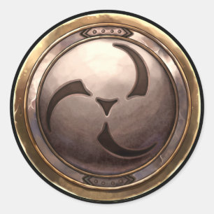 Pegatina Redonda Emblema japonés (Kamon)