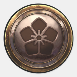 Pegatina Redonda Emblema japonés (Kamon)