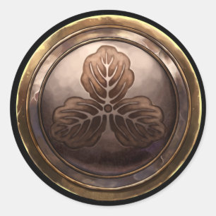 Pegatina Redonda Emblema japonés (Kamon)
