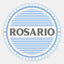 Pegatina Redonda Emblema Orgullo Ciudad Rosario – Identidad Argenti