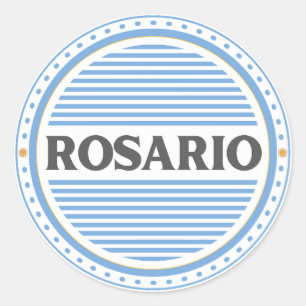 Pegatina Redonda Emblema Orgullo Ciudad Rosario – Identidad Argenti