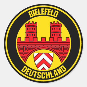 Pegatina Redonda Emblema redondo bielefeld