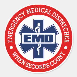 Pegatina Redonda EMD (Dispatcher Médico de Emergencia)