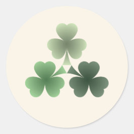 Pegatina Redonda Emerald Flourish