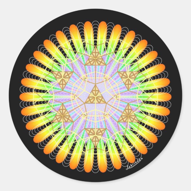 Pegatina Redonda Emergencia (Anverso)