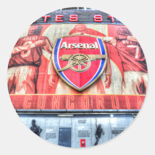 Pegatina Redonda Emirates Stadium Londres del arsenal