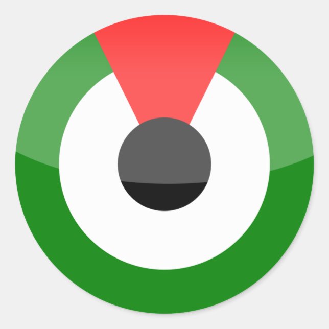 Pegatina Redonda Emiratos Árabes Unidos (Anverso)