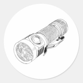 Pegatina Redonda Emisar D4V2 Stickers