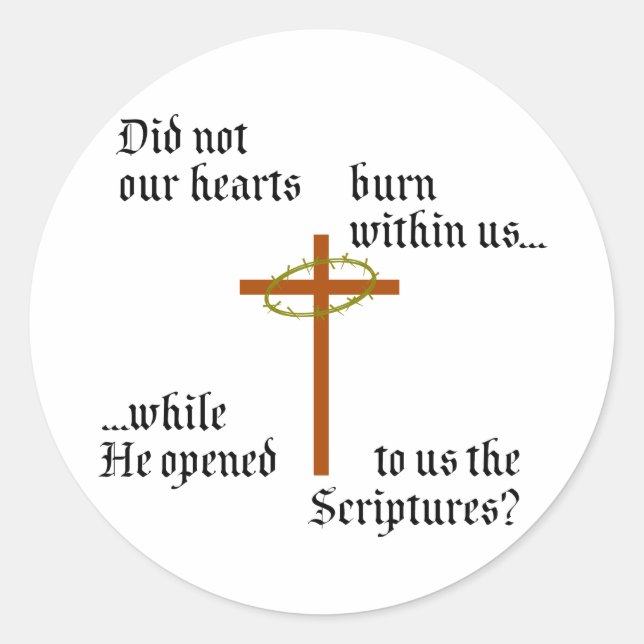 Pegatina Redonda Emmaus (Anverso)