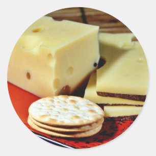 Pegatina Redonda Emmi Emmentaler Cheese