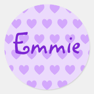 Pegatina Redonda Emmie in Purple
