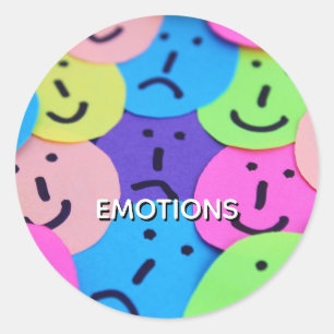Pegatina Redonda Emociones