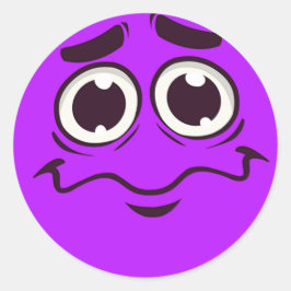 Pegatina Redonda Emoji de lágrimas