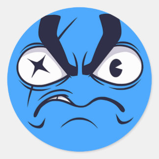 Pegatina Redonda Emoji pirata