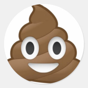Pegatina Redonda Emoji sonriente del impulso