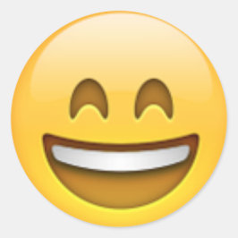 Pegatina Redonda Emoji Stickers