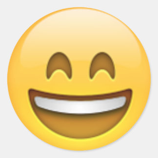 Pegatina Redonda Emoji Stickers