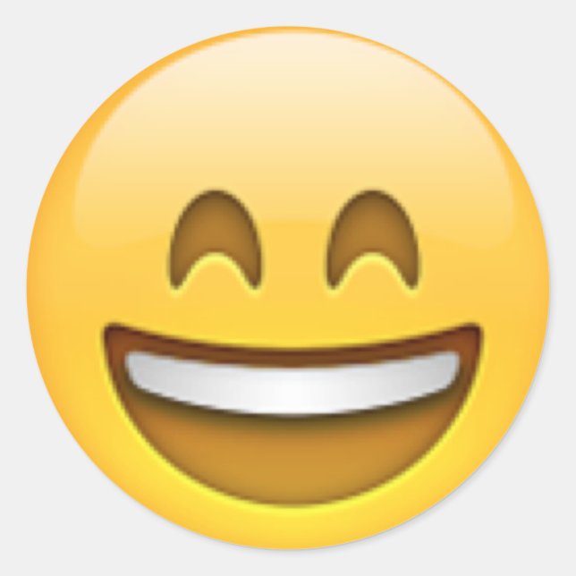 Pegatina Redonda Emoji Stickers (Anverso)