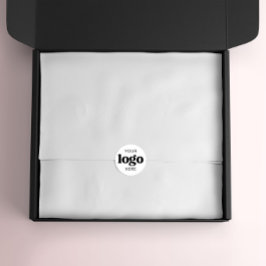 Pegatina Redonda Empaquetado de la empresa con logotipo comercial d