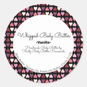 Pegatina Redonda Empaquetado de promoción de marca de baño de mante