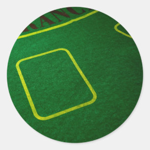 Pegatina Redonda Emply Poker Table Cloup
