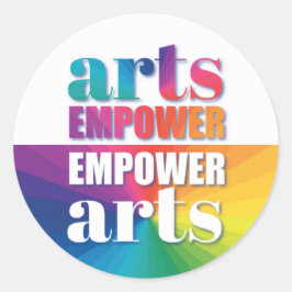 Pegatina Redonda EMPOWER The Arts Stickers