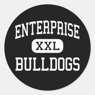 Pegatina Redonda Empresa - Bulldoges - Alta empresa