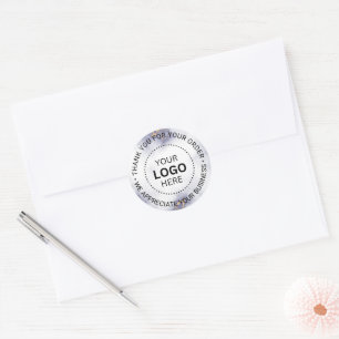 Pegatina Redonda Empresa de logotipos comerciales personalizados ag