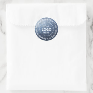 Pegatina Redonda Empresa de logotipos comerciales personalizados ag
